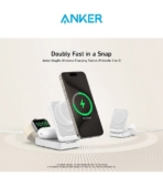 מטען מתקפל 3 ב-1 Anker MagGo לאייפון, אוזניות ושעון אפל